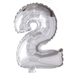Foilballoon 41cm no. 2 silver
