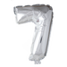 Foilballoon 41cm no. 7 silver