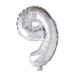 Foilballoon 41cm no. 9 silver
