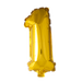 Foilballoon 41cm no. 1 gold