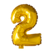 Foilballoon 41cm no. 2 gold