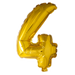 Foilballoon 41cm no. 4 gold