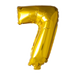 Foilballoon 41cm no. 7 gold