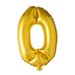 Foilballoon 41cm no. 0 gold
