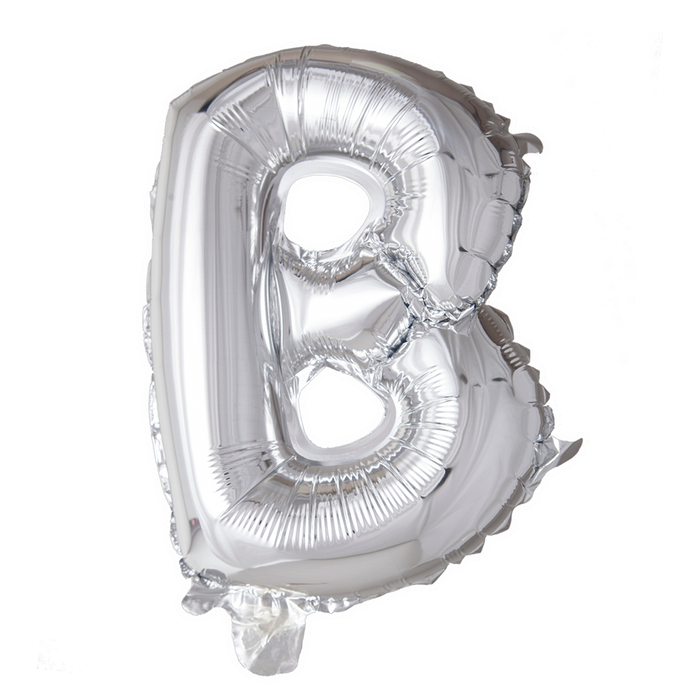 Folieballon Mini 41cm B Zilver