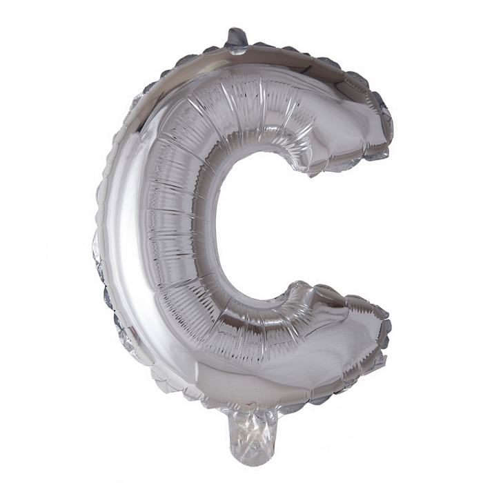 Folieballon Mini 41cm C Zilver