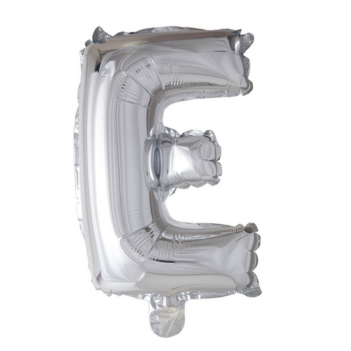 Folieballon Mini 41cm E Zilver