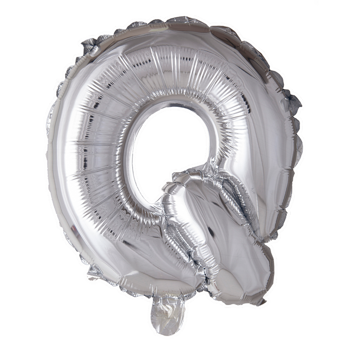 Folieballon Mini 41cm Q Zilver