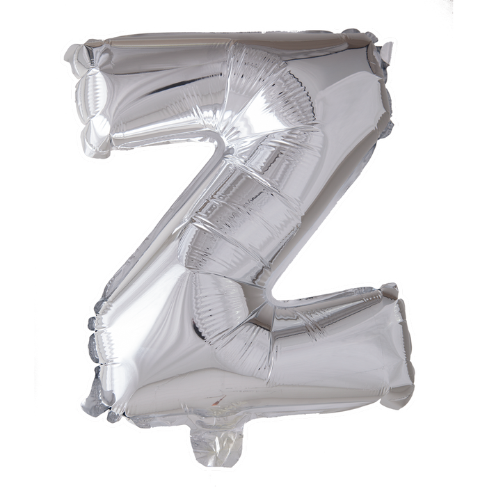 Folieballon Mini 41cm Z Zilver