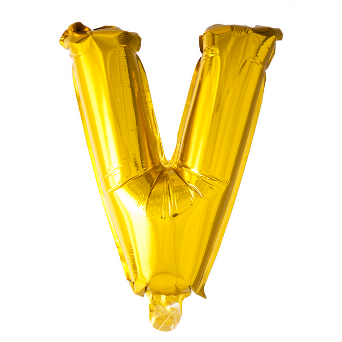 Folieballon Mini 41cm V Goud