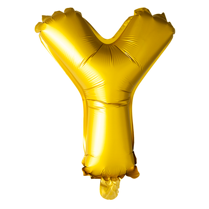 Folieballon Mini 41cm Y Goud