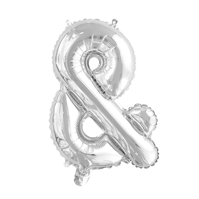 Folieballon Mini 41cm & Zilver