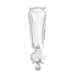 Folieballon Mini 41cm ! Zilver