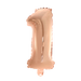 Foilballoon 41cm no. 1 rose gold