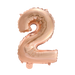 Foilballoon 41cm no. 2 rose gold