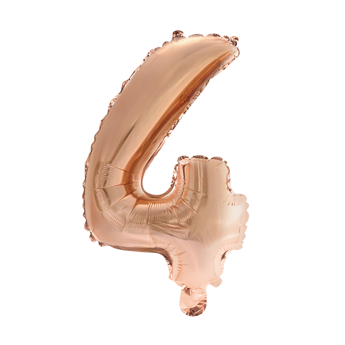 Foilballoon 41cm no. 4 rose gold