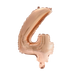 Foilballoon 41cm no. 4 rose gold