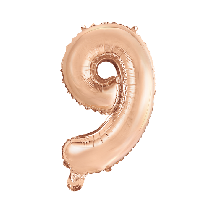 Folieballon Mini 41cm no. 9 Roségoud