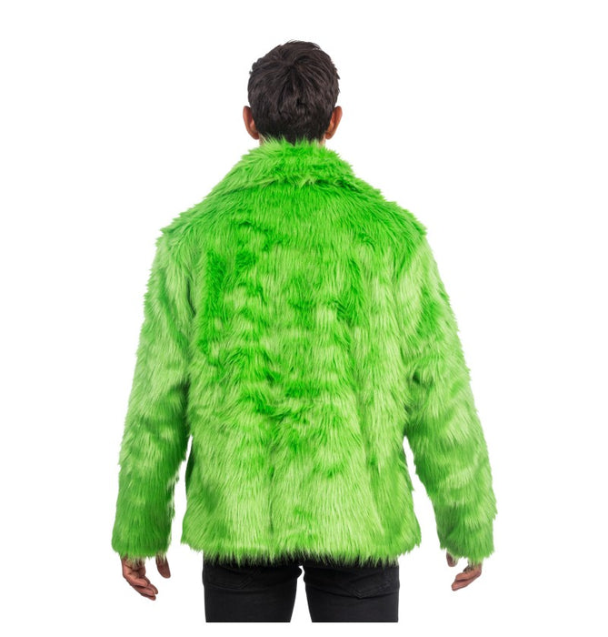 Fluffy Faux Fur Jas unisex model