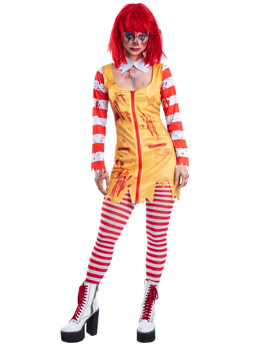 Kostuum Kreepy Killer Clown Dames