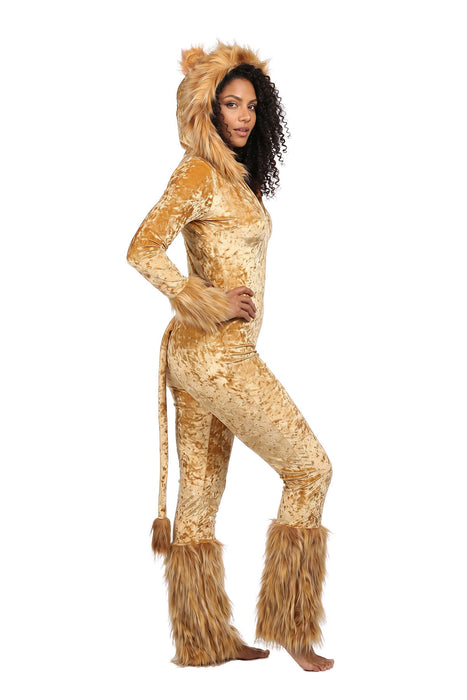 Leeuw overall met capuchon voor dames – productfoto 4