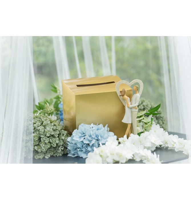 Gouden Cadeaubox voor Bruiloft & Feest 23x23x23cm