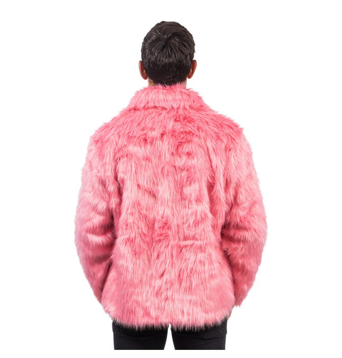 Fluffy Faux Fur Jas unisex model