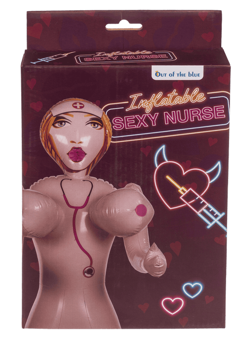 Opblaaspop Sexy Verpleegster 155cm