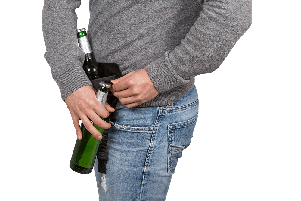 Bierriem met Flesopener voor 6 Flessen