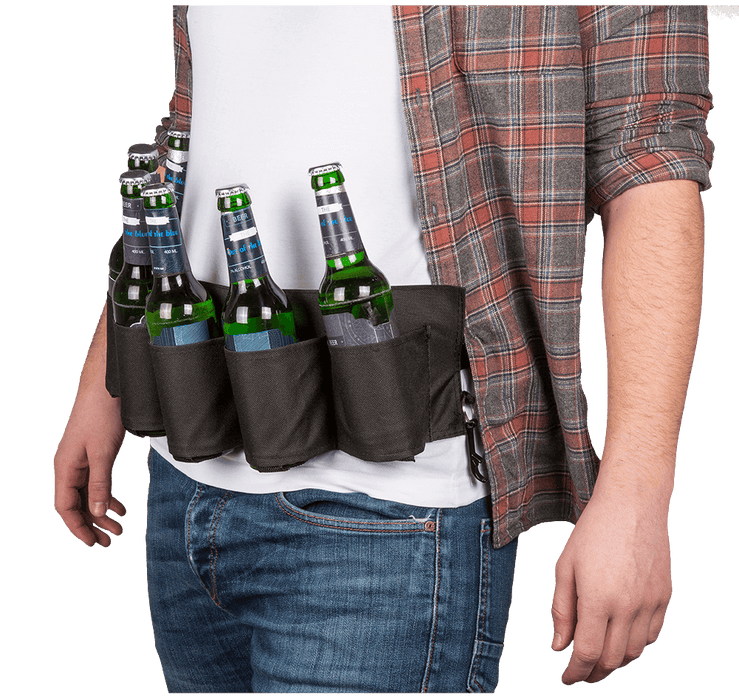 Bierriem met Flesopener voor 6 Flessen
