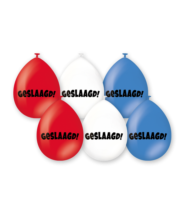 Ballonnen Geslaagd rwb 6st