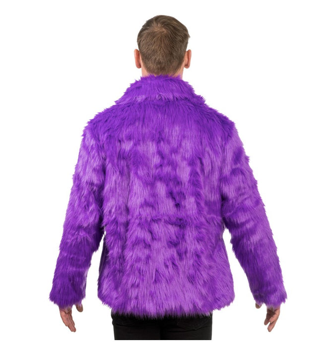 Fluffy Faux Fur Jas unisex model