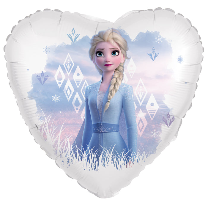 Folieballon - Vorm Hart - Frozen Elsa - 45 cm