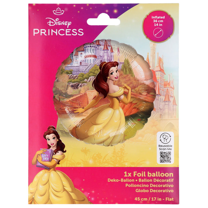 Folieballon - Prinses Belle - 45 cm