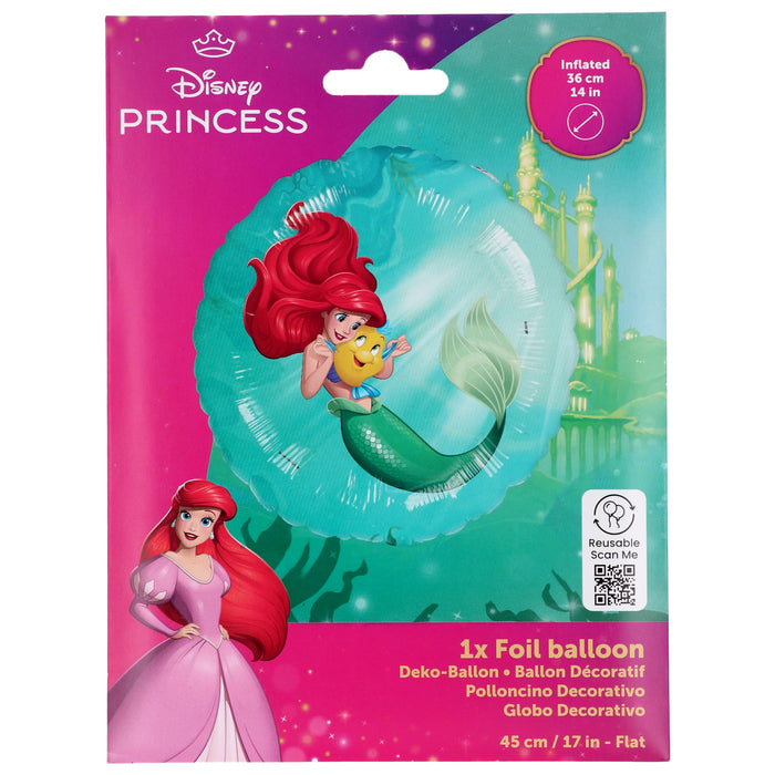 Folieballon - Prinses Ariël - 45 cm