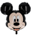 Folieballon - Vorm Mickey Mouse hoofd - 60 x 58 cm