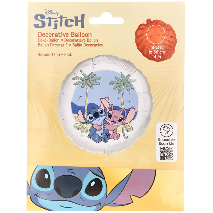 Folieballon - Stitch & Angel - 45 cm