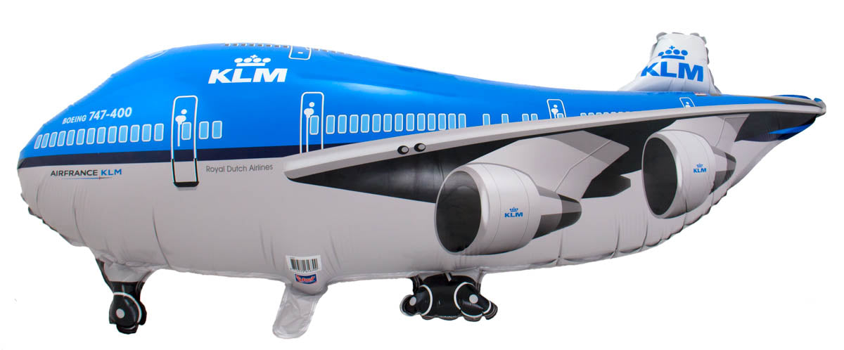 KLM Vliegtuig Folieballon 95x45cm