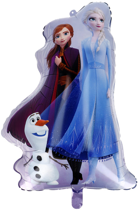 Folieballon - Vorm Anna & Elsa, Olaf Frozen - 45 x 63 cm