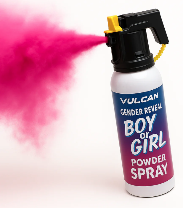 Gender reveal brandblusser