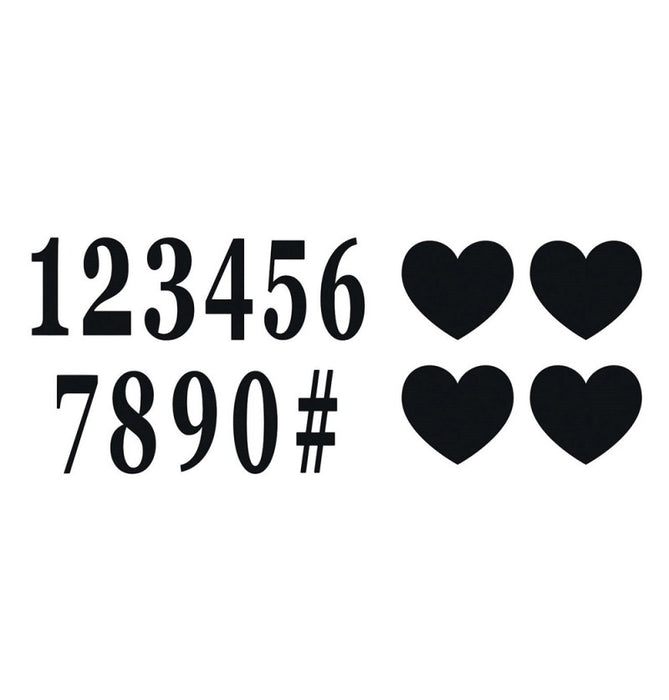 Cijfer Stickers 7.5cmcm - set van 16