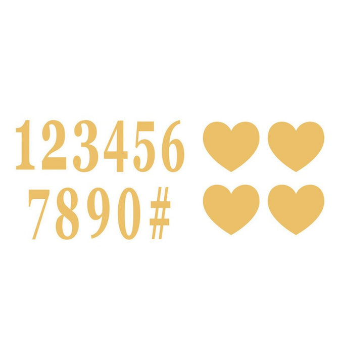 Cijfer Stickers 7.5cmcm - set van 16