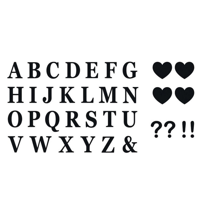 Letter Stickers 7.5cm - set van 56
