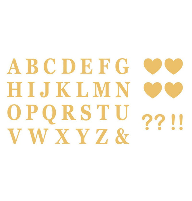 Letter Stickers 7.5cm - set van 56