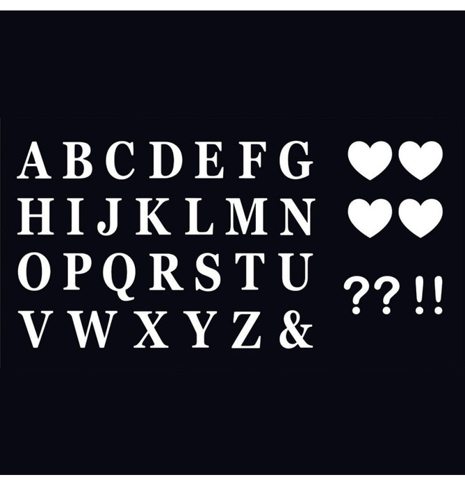 Letter Stickers 7.5cm - set van 56