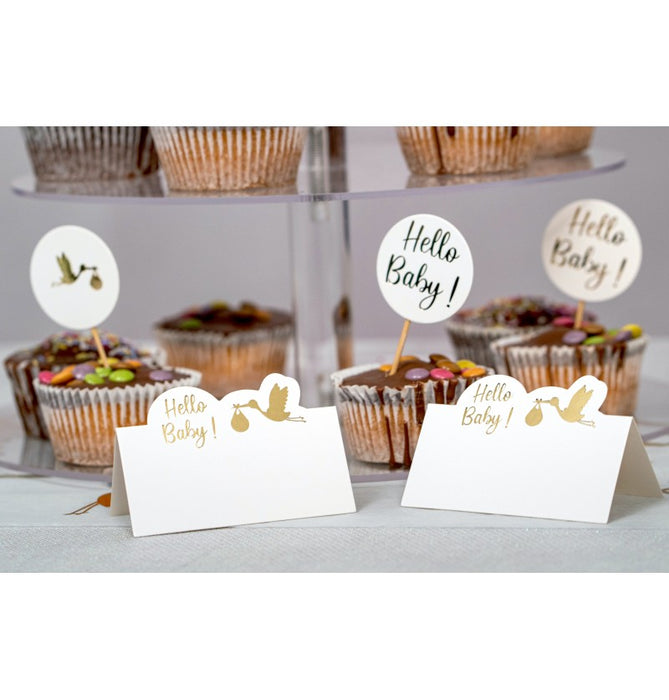Tafel Naamkaartjes Hello Baby Elegance 6st