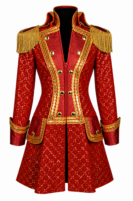 Jas Sequin Square Dames - Rood - afbeelding 4