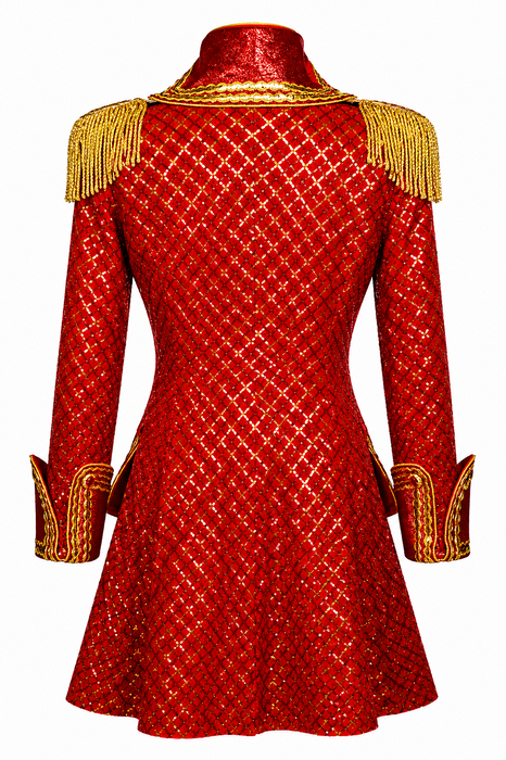 Jas Sequin Square Dames - Rood - afbeelding 6