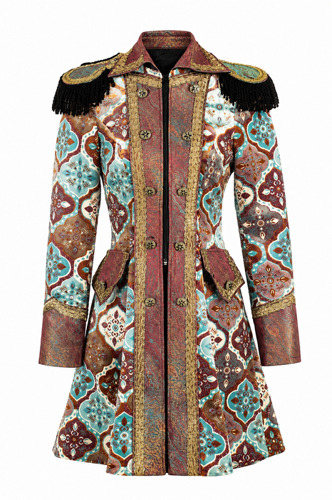 Jas Retro Classic Dames Mintgroen - Mintgroen - afbeelding 1