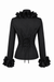 Blouse Butterfly Dames - Zwart - afbeelding 3